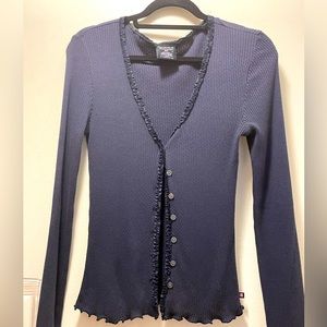 Polo by Ralph Lauren Button Front Sweater sz M